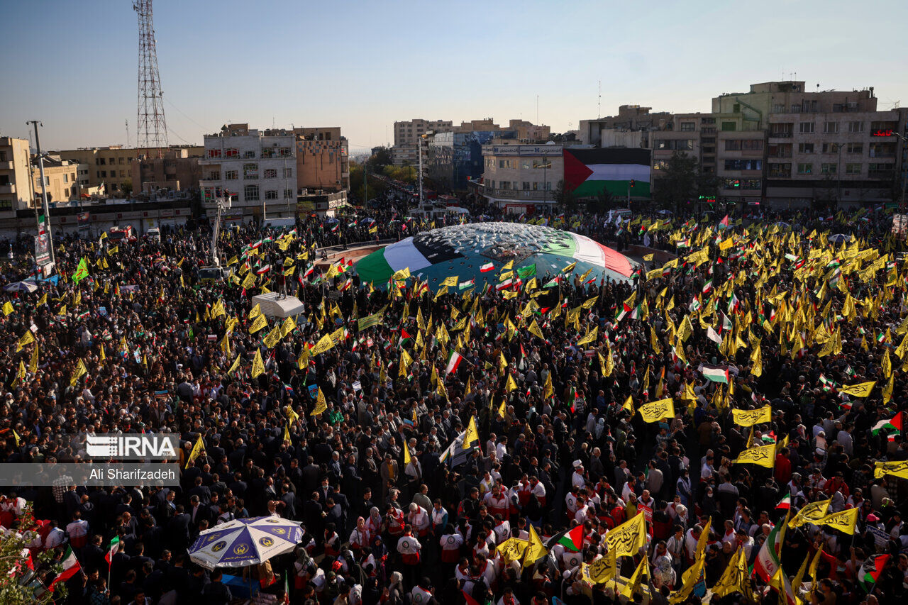 Celebrada masiva manifestación en Teherán en apoyo al pueblo de Gaza