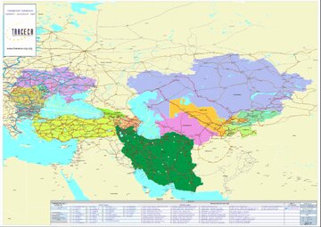 ترکمنستان هم به راهگذر اروپا- قفقاز- آسیا پیوست