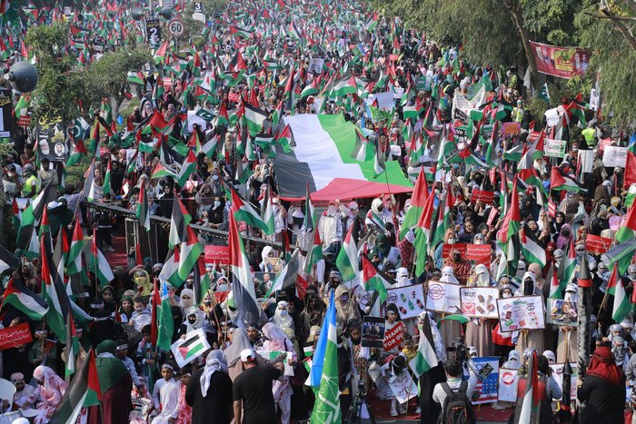 پاکستان یکپارچه فلسطین شد +فیلم