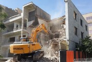 تخریب ۲ ساختمان غیرمجاز در شمال تهران/ وجود هشت ساختمان پرخطر در منطقه یک