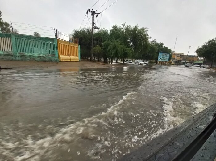 باران "دُم اسبی" و آب گرفتگی کم سابقه در دزفول