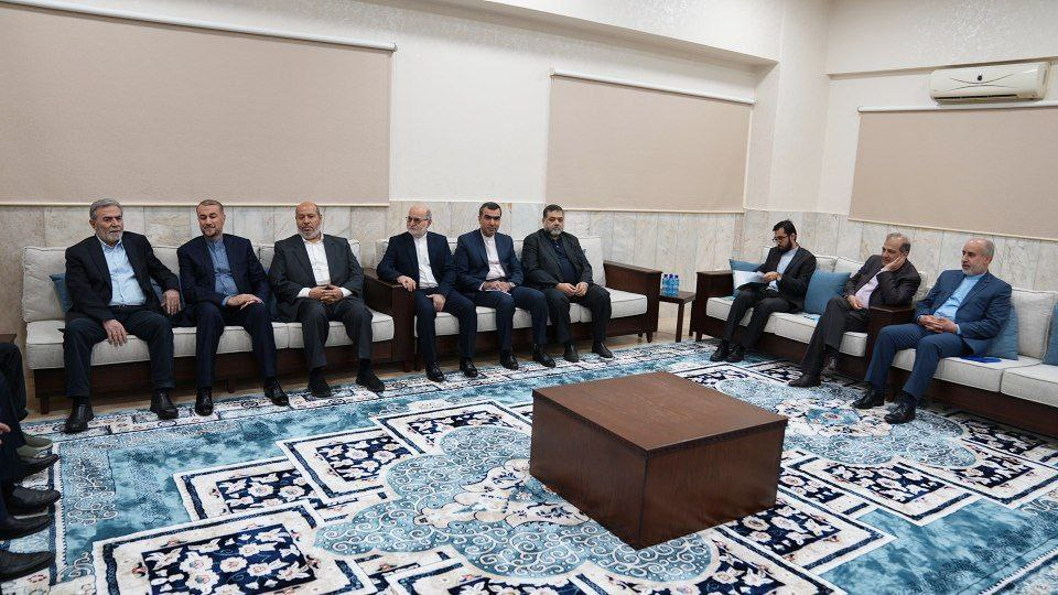 نخستین دیدار رهبران مقاومت با امیرعبداللهیان بعد از توافق آتشبس