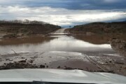 طغیان رودخانه، جاده دسترسی گنبدکاووس- کلاله را مسدود کرد