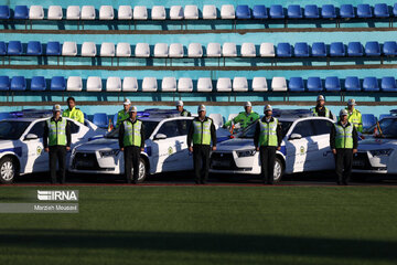 Iran's traffic police stages maneuver