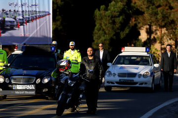 Iran's traffic police stages maneuver