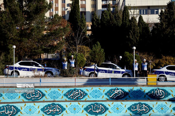 Iran's traffic police stages maneuver