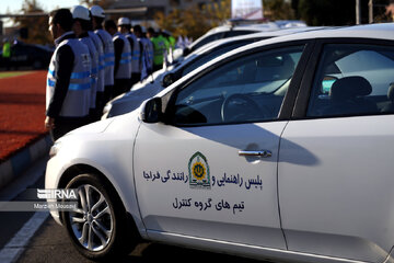 Iran's traffic police stages maneuver