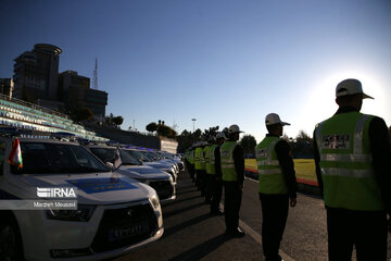 Iran's traffic police stages maneuver