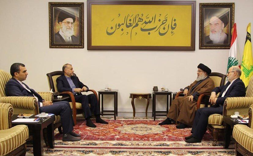 Amir Abdollahian trifft sich mit Seyyed Hassan Nasrallah