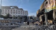 ویرانی گسترده تأسیسات بیمارستان اندونزی در غزه و آسیب دیدن ساختمان اصلی آن + تصاویر