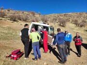 کوهنورد گرفتار در ارتفاعات بانه توسط امدادگران هلال احمر نجات یافت
