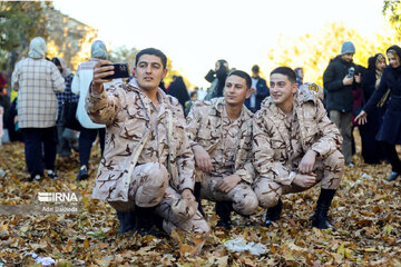 Autumn with colorful leaves in western Iran