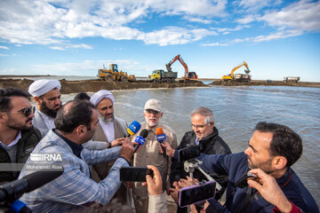 Gorgan bay in northern Iran