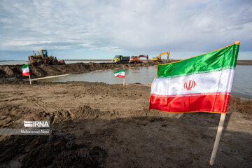 Gorgan bay in northern Iran