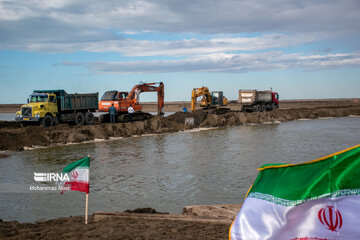 Gorgan bay in northern Iran