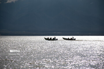 Gorgan bay in northern Iran