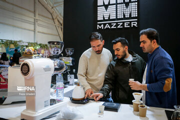 Coffee exhibition in southern Iran