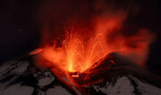 فوران آتشفشان کوه اِتنا در ایتالیا + فیلم