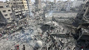حمله وحشیانه صهیونیست‌ها به غیرنظامیان فلسطینی در شمال غزه + ویدئو