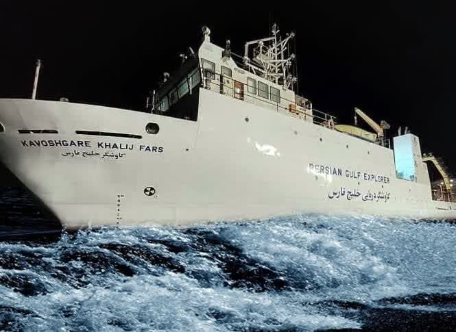 اجرای عملیات شناسایی منابع هیدروکربنی در دریای عمان با کاوشگر خلیج فارس