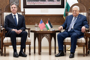 بلینکن در دیدار با محمود عباس: آمریکا به گامهای ملموس برای تشکیل کشور فلسطینی متعهد است