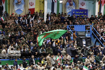 Basij forces gathering in Qazvin