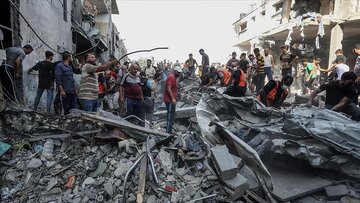 بمباران وحشیانه نوار غزه همچنان ادامه دارد/ دهها نفر شهید و زخمی شده‌اند + فیلم