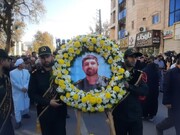 پیکر شهید مدافع حرم در گنبدکاووس تشییع شد+ فیلم