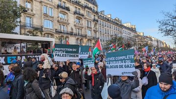 Manifestations en France pour exiger un cessez-le-feu à Gaza