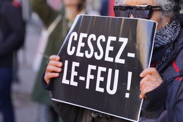 France : Manifestation devant le quai d’Orsay en solidarité avec Gaza