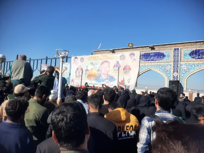 پیکر شهید مدافع حرم گلستان در خانه ابدی آرام گرفت+ فیلم