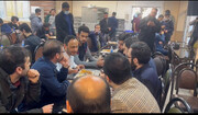 بهادری جهرمی همراه با دانشجویان در سلف دانشگاه امیرکبیر+فیلم