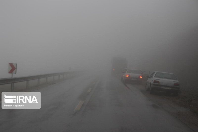 جاده‌های مازندران مه آلود است +فیلم