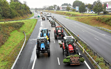 France : Mobilisations des agriculteurs à Rennes