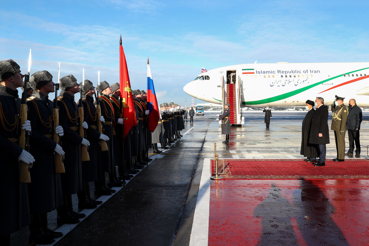 President Raisi arrives in Moscow to discuss regional, int’l issues