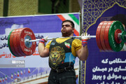 Iran weightlifting pro league in southwestern Iran