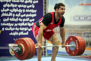 Iran weightlifting pro league in southwestern Iran