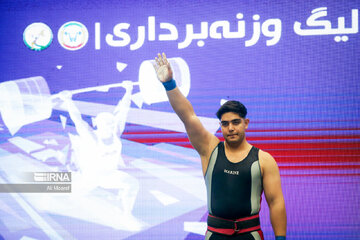 Iran weightlifting pro league in southwestern Iran