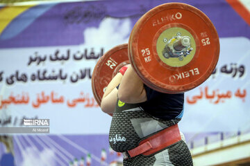 Iran weightlifting pro league in southwestern Iran