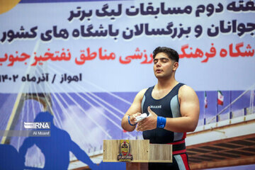 Iran weightlifting pro league in southwestern Iran