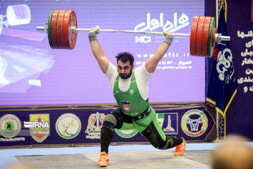 Iran weightlifting pro league in southwestern Iran