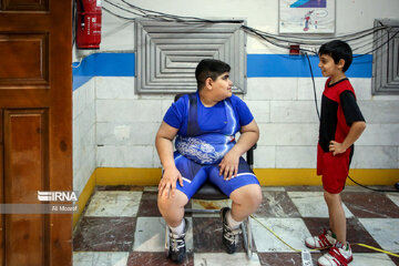 Iran weightlifting pro league in southwestern Iran