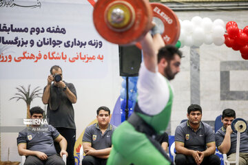 Iran weightlifting pro league in southwestern Iran