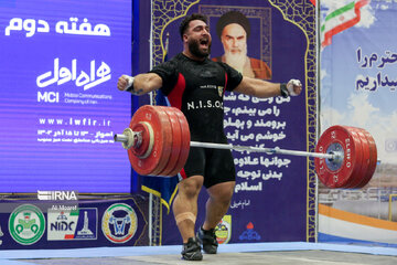 Iran weightlifting pro league in southwestern Iran