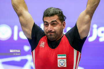 Iran weightlifting pro league in southwestern Iran