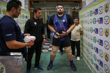 Iran weightlifting pro league in southwestern Iran