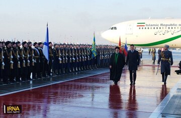 ورود رئیس جمهور به مسکو + فیلم