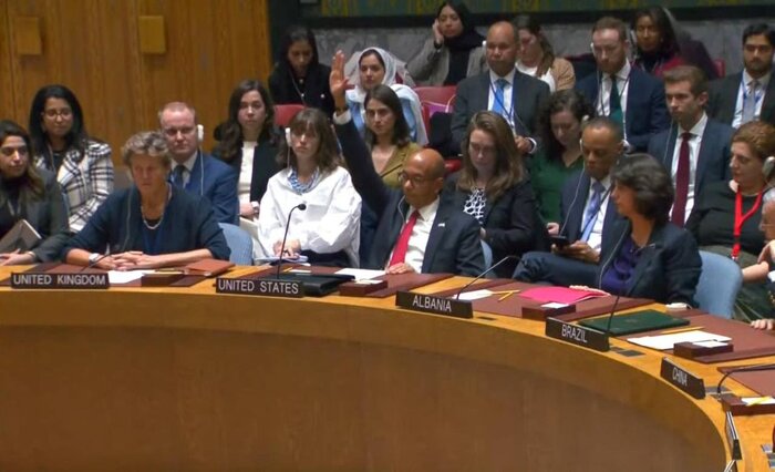 وتو قطعنامه برقراری آتش بس فوری در غزه توسط آمریکا