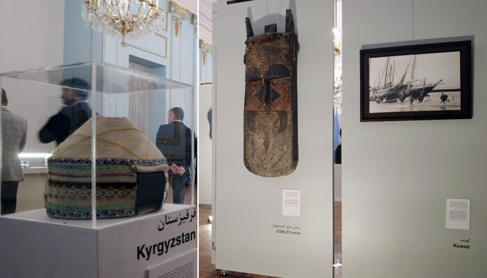 میراث و آثار هنری ۳۵ کشور در کاخ نیاوران به نمایش گذاشته شد