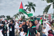 تظاهرات حمایت از فلسطین در اندونزی